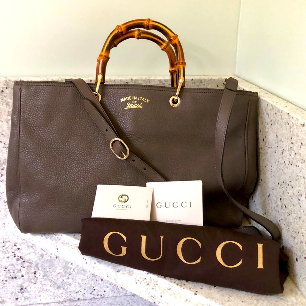 Bamboo Shopper tote from Gucci is perfect for all seasons.